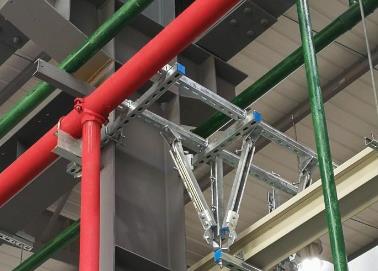 西林该抗震支架的整体式支吊架结构协调性好